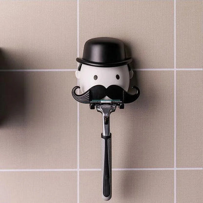 Monopoly Man Style Wall Razor Holder