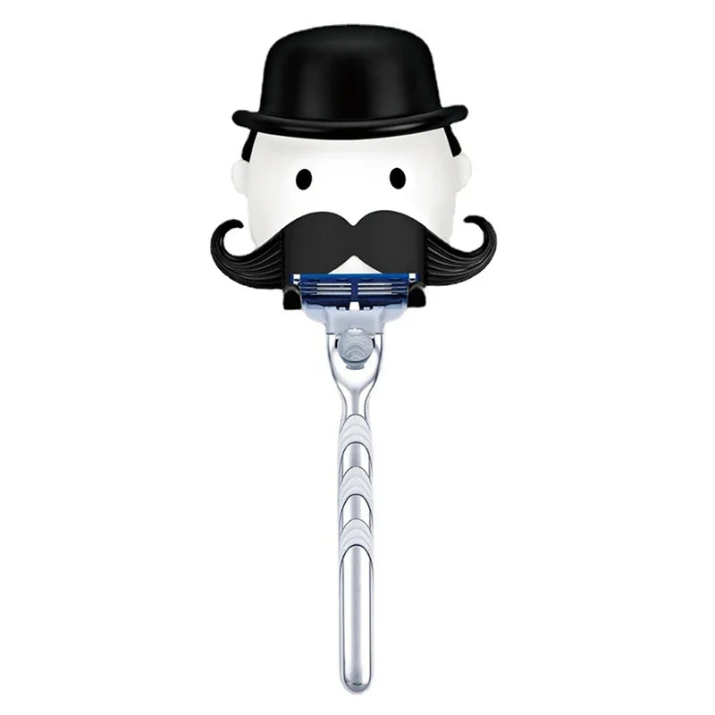 Monopoly Man Style Wall Razor Holder