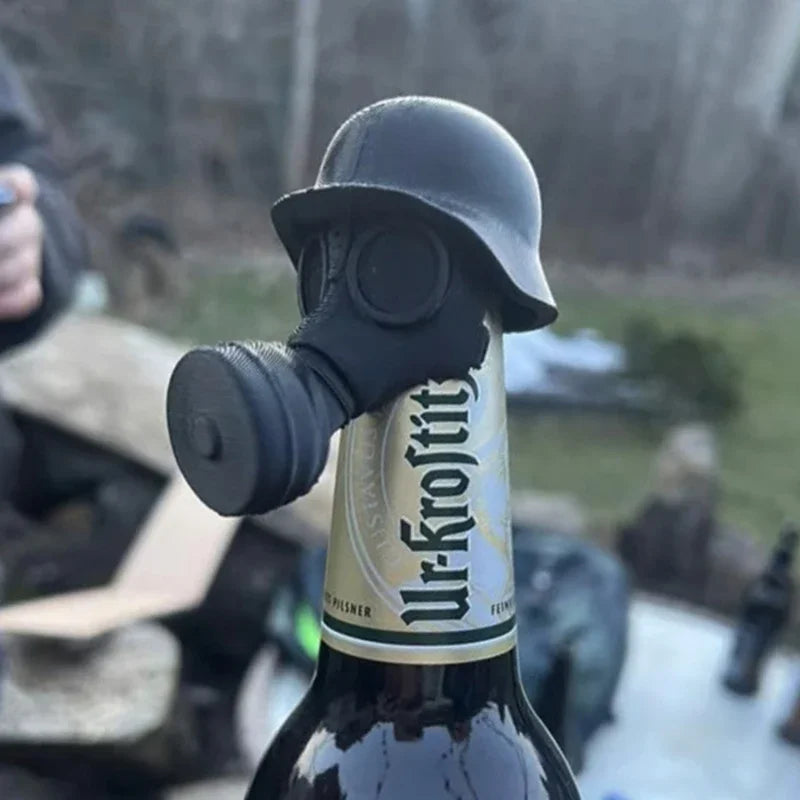 Gas Mask Beer Cap