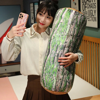 Wood Stump Plush Pillow