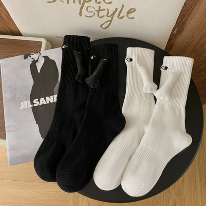 Magnetic Hands Cartoon Couple Socks