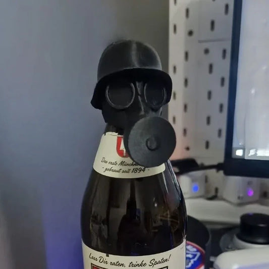 Gas Mask Beer Cap