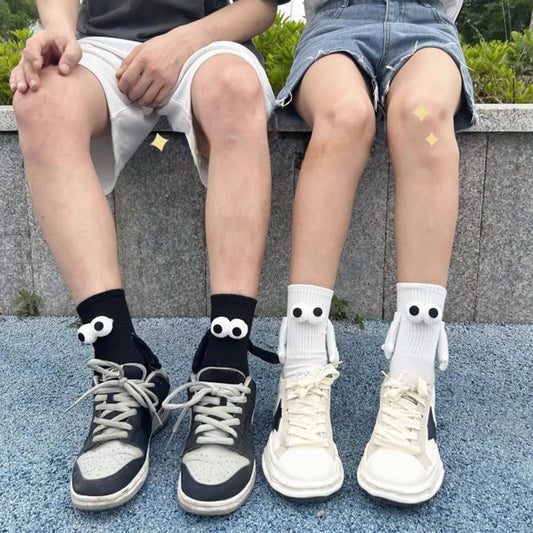 Magnetic Hands Cartoon Couple Socks