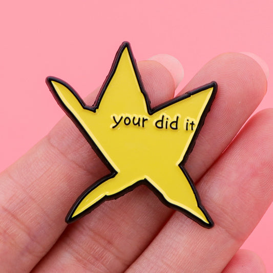 “You Did It” Star Enamel Pin