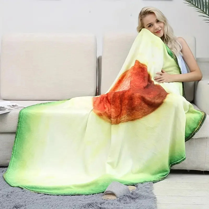 Fluffy Avocado Blanket