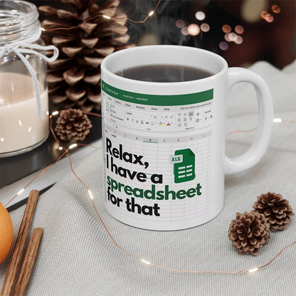Excel Pattern Coffee Mug