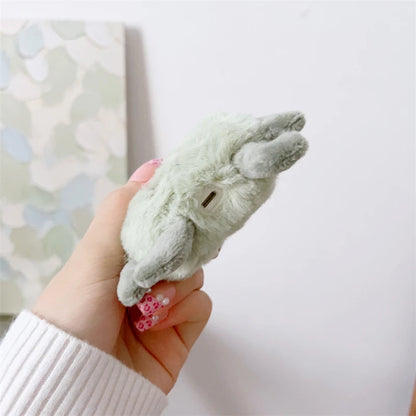 Cute Cartoon Fur Earphone Case