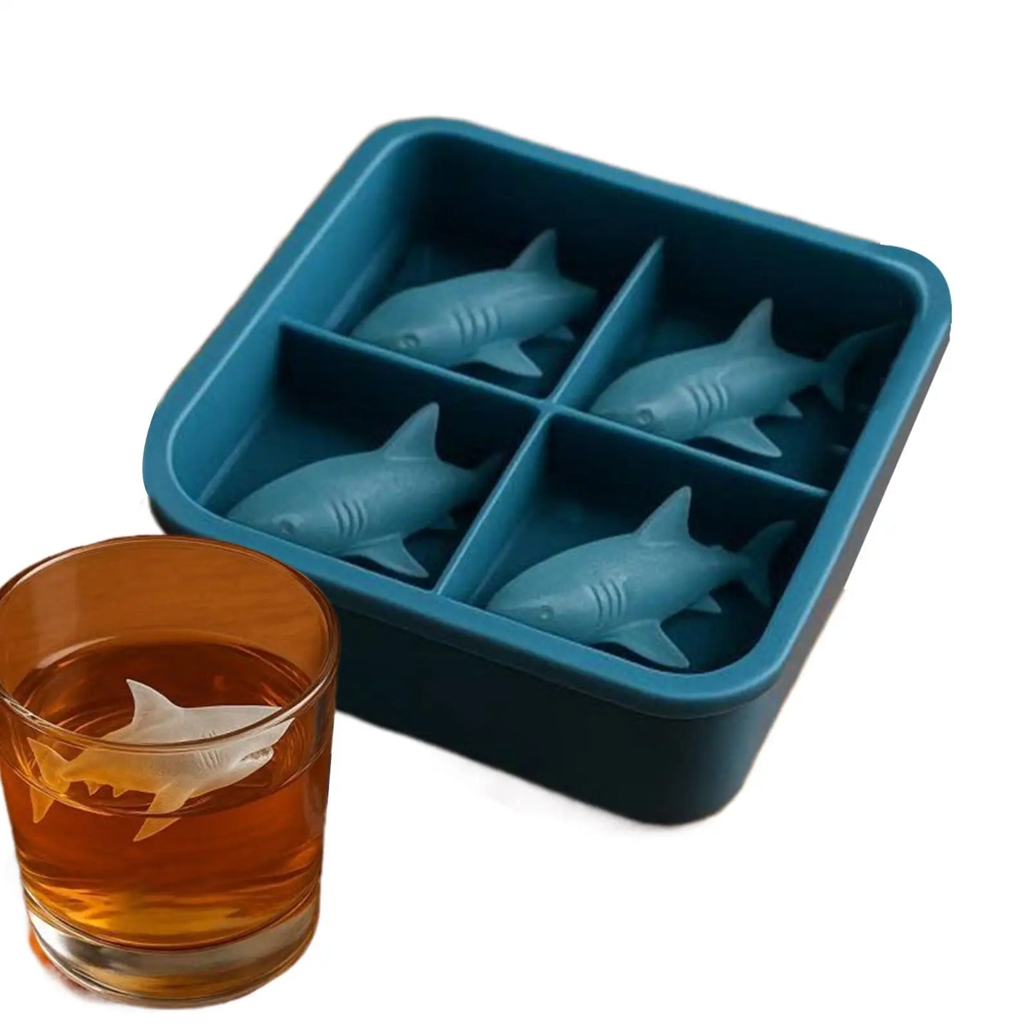 Shark Shaped Silicone Ice Cube Mold