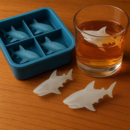 Shark Shaped Silicone Ice Cube Mold