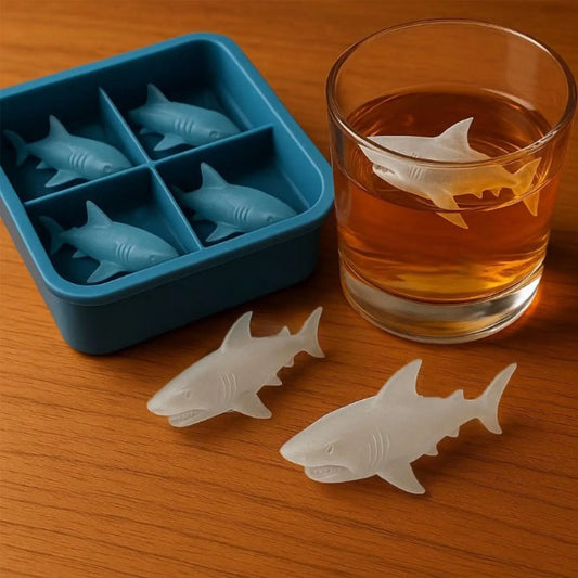 Shark Shaped Silicone Ice Cube Mold
