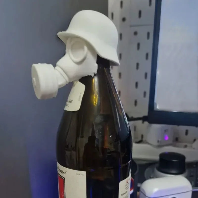 Gas Mask Beer Cap