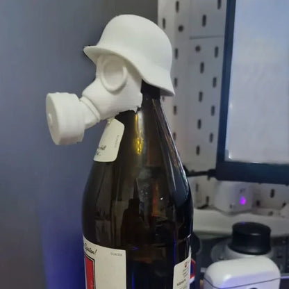 Gas Mask Beer Cap