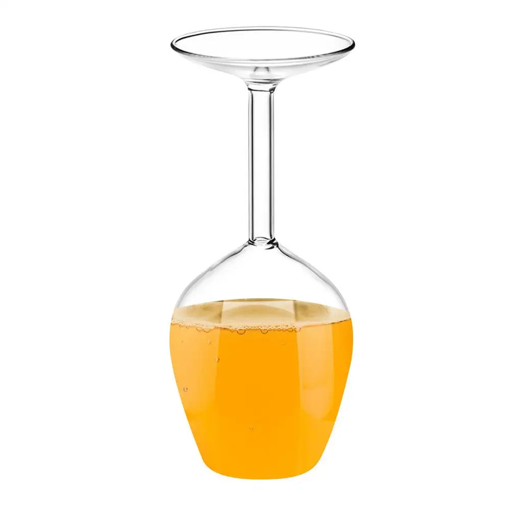 Upside Down VVine Glass