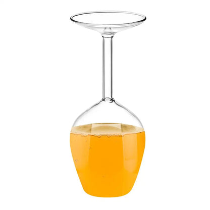 Upside Down VVine Glass
