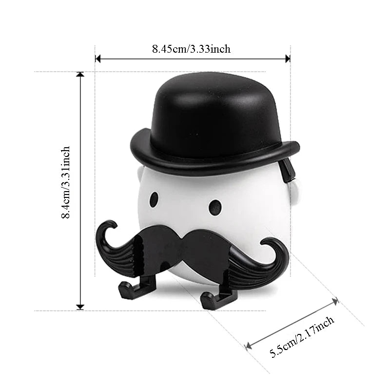 Monopoly Man Style Wall Razor Holder