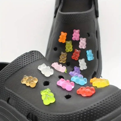 Luminescent Gummy Bear Shoe Charms (10/20pcs)