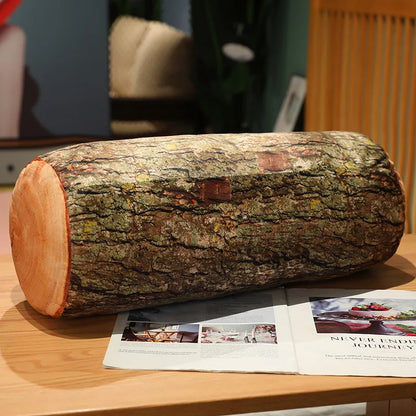 Wood Stump Plush Pillow