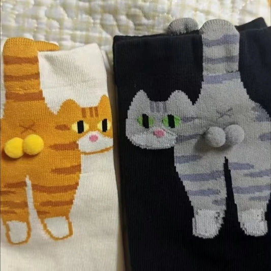 Balls-Out Cat Socks