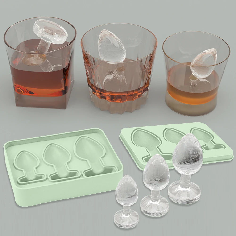Prank Peach Plug Ice Cube Mold