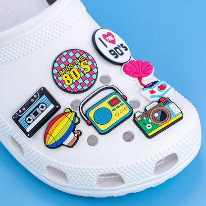 Retro Style Shoe Charms Set (16pcs)