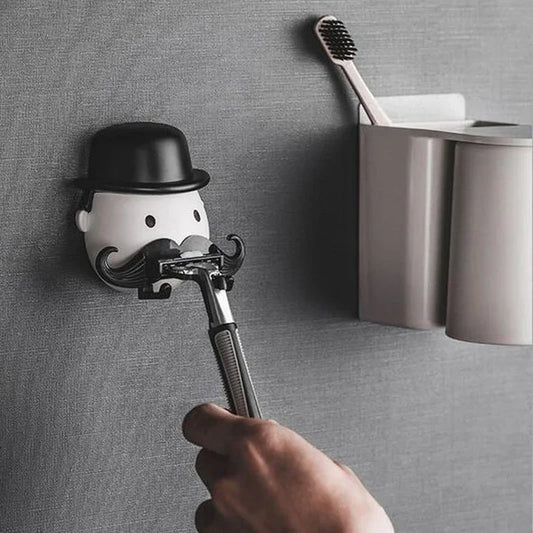 Monopoly Man Style Wall Razor Holder