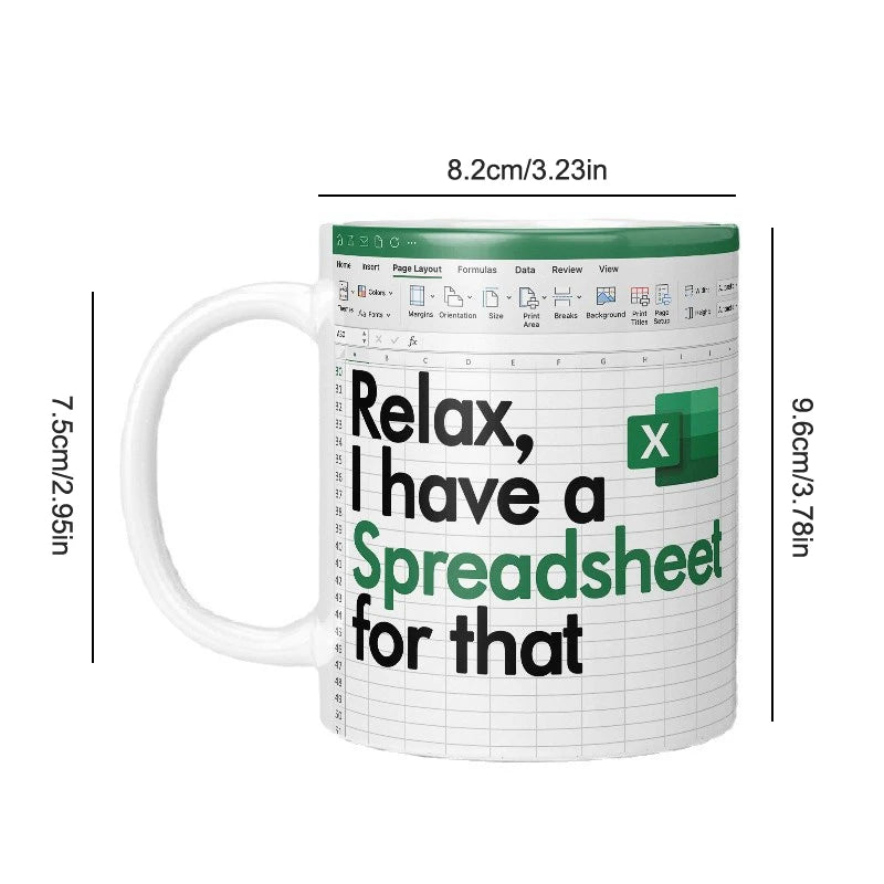 Excel Pattern Coffee Mug