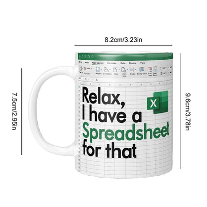 Excel Pattern Coffee Mug