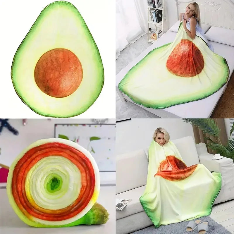 Fluffy Avocado Blanket