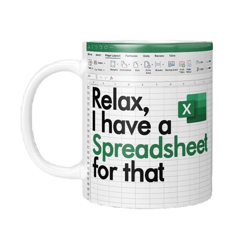Excel Pattern Coffee Mug