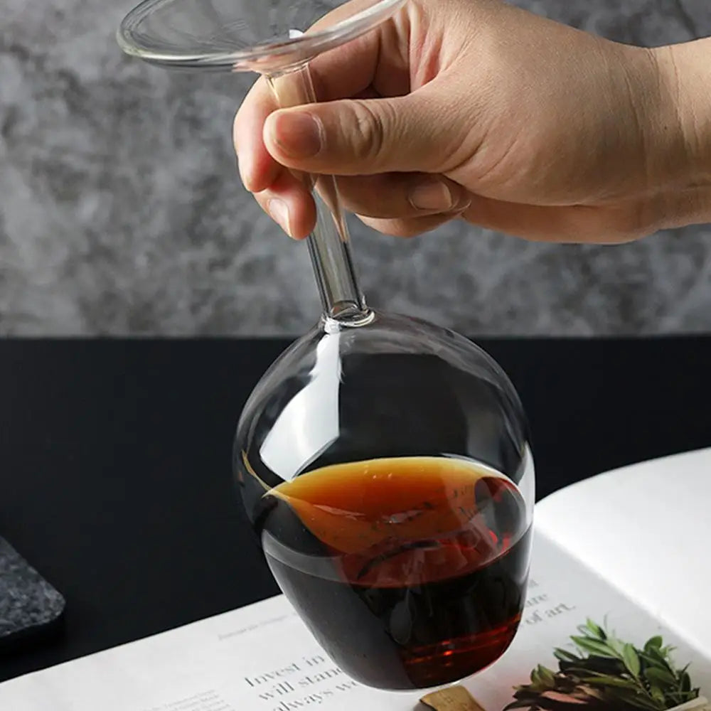 Upside Down VVine Glass