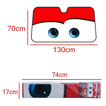 Cars Eyes McQueen Solar Sunshade