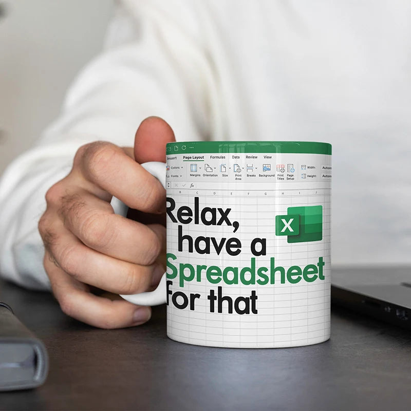 Excel Pattern Coffee Mug