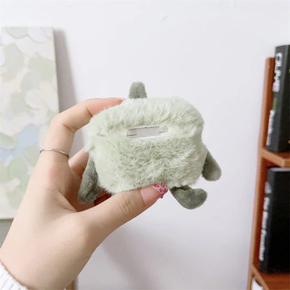Cute Cartoon Fur Earphone Case