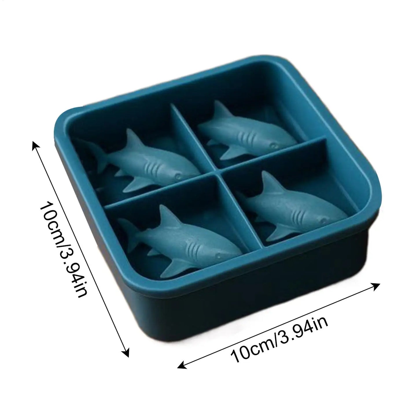 Shark Shaped Silicone Ice Cube Mold