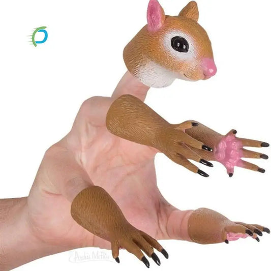 Nutty Squirrel Finger Puppets