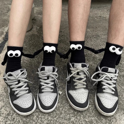 Magnetic Hands Cartoon Couple Socks