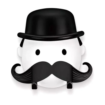 Monopoly Man Style Wall Razor Holder