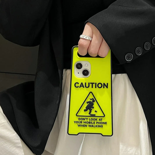 Phone Case Warning: Don’t Look at Your Phone While Walking