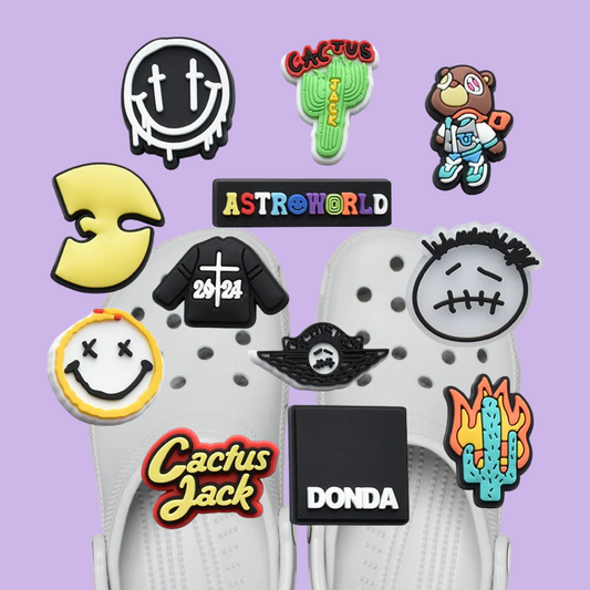 Hip Hop Jibbitz Shoe Charms Set (17pcs)
