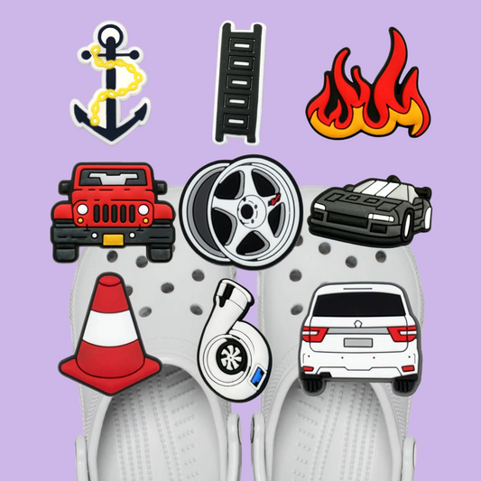 Speed Machine Shoe Charms Set (9pcs)